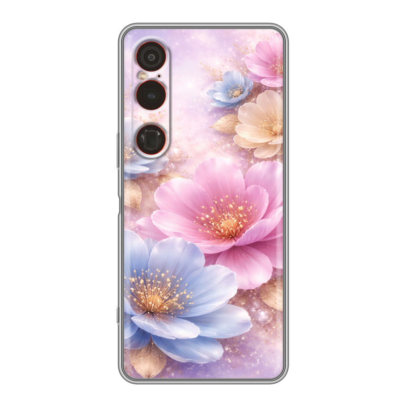 Силиконовый чехол на Sony Xperia 1 VI с принтом женский Силиконовый чехол на Sony Xperia 1 VI с принтом женский