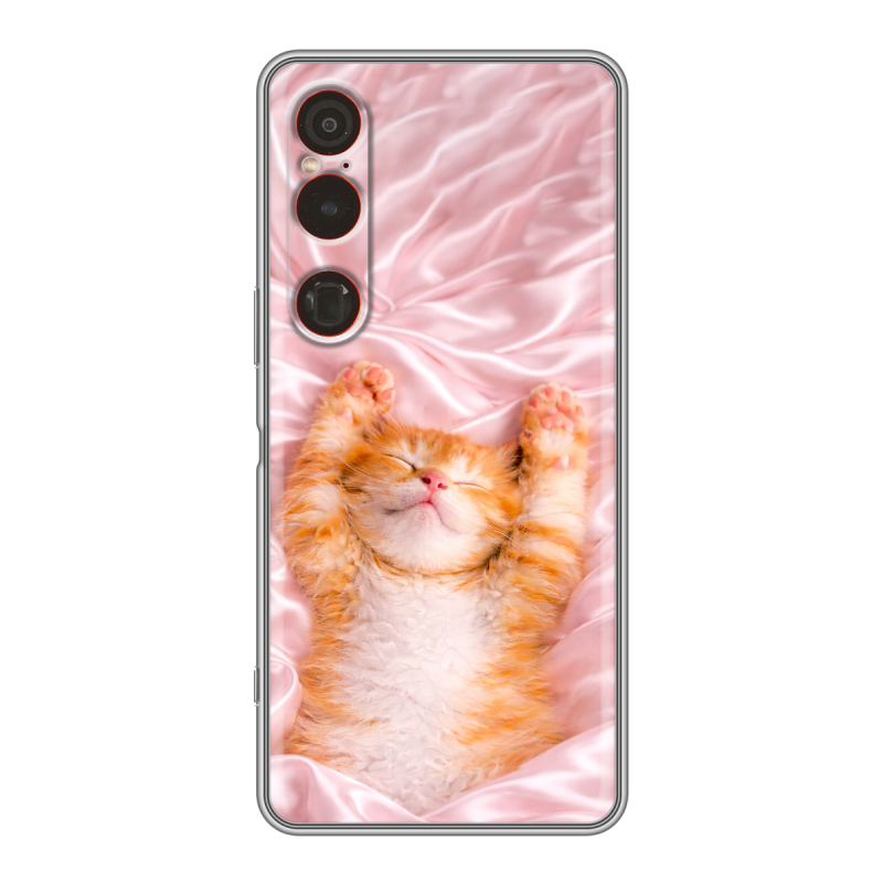 Силиконовый чехол на Sony Xperia 1 VI с принтом женский Силиконовый чехол на Sony Xperia 1 VI с принтом женский