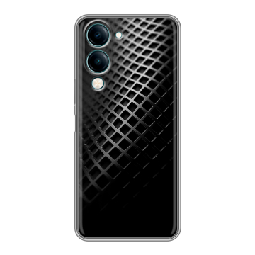 Силиконовый чехол на Vivo Y29s 5g с принтом Текстура металла