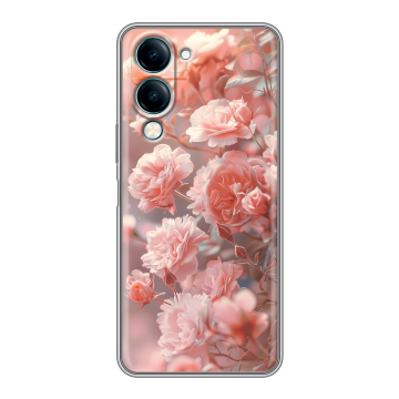 Силиконовый чехол на Vivo Y29s 5g с принтом Розовые розы