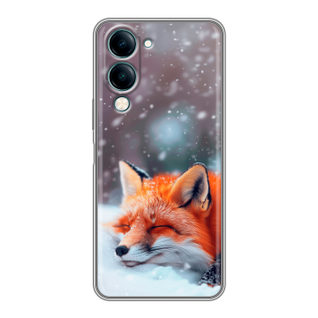 Силиконовый чехол на Vivo Y29s 5g с принтом лиса