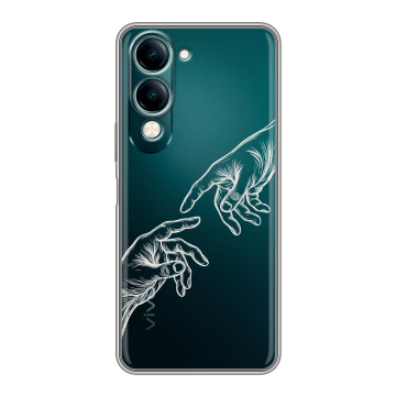 Силиконовый чехол на Vivo Y29s 5g с принтом Сотворение мира