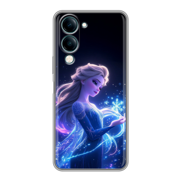 Силиконовый чехол на Vivo Y29s 5g с принтом Холодное сердце Frozen