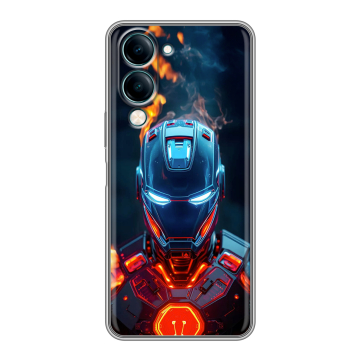 Силиконовый чехол на Vivo Y29s 5g с принтом IronMan Железный человек