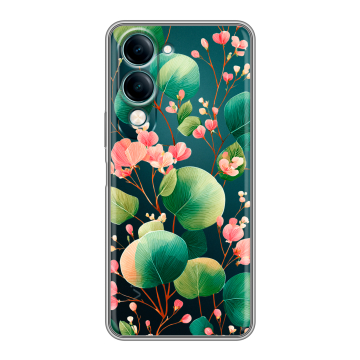 Силиконовый чехол на Vivo Y29s 5g с принтом женский