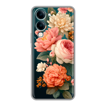 Силиконовый чехол на Vivo Y29s 5g с принтом цветы