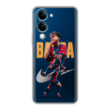 Силиконовый чехол на Vivo Y29s 5g с принтом Барселона Barca Yamal 