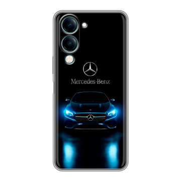 Силиконовый чехол на Vivo Y29s 5g с принтом Mercedes Мерседес