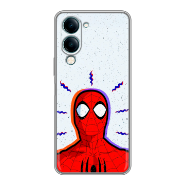 Силиконовый чехол на Vivo Y29s 5g с принтом Spiderman Человек паук