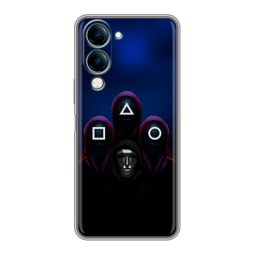 Силиконовый чехол на Vivo Y29s 5g с принтом Игра Кальмара