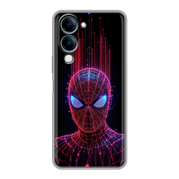 Силиконовый чехол на Vivo Y29s 5g с принтом Spiderman Человек паук