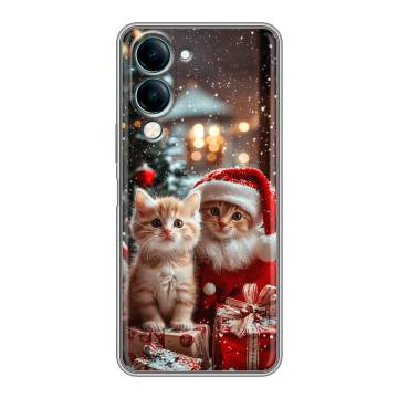 Силиконовый чехол на Vivo Y29s 5g с принтом Новый год
