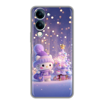 Силиконовый чехол на Vivo Y29s 5g с принтом Новый год