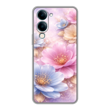 Силиконовый чехол на Vivo Y29s 5g с принтом женский