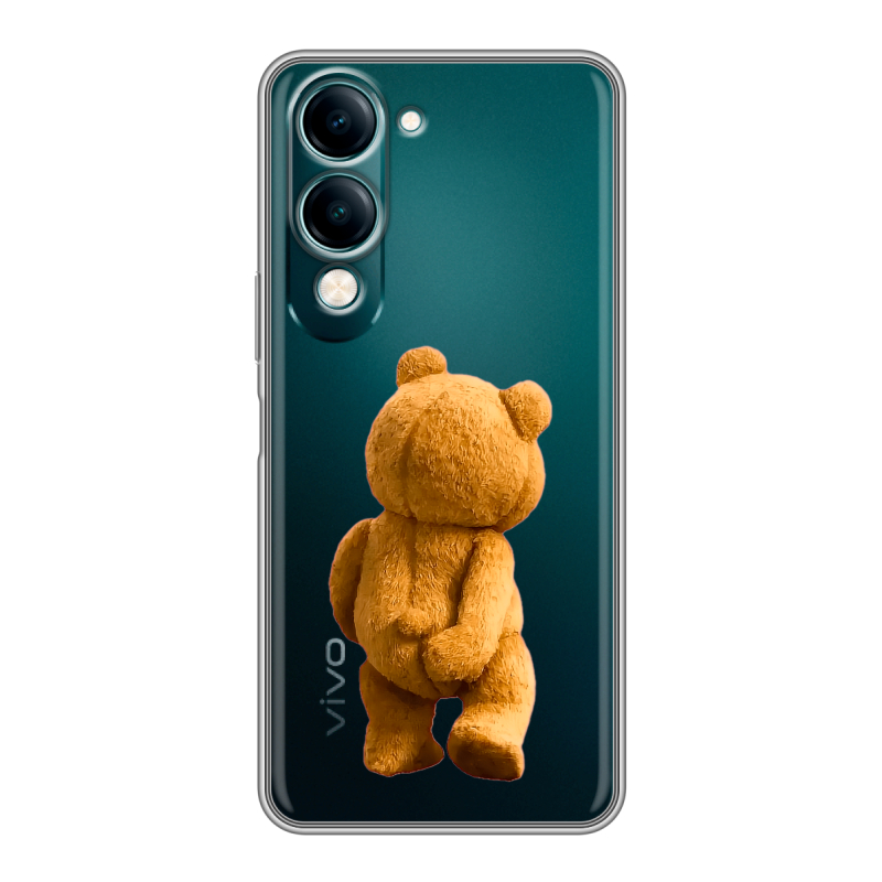 Силиконовый чехол на Vivo Y29s 5g с принтом Медведь Силиконовый чехол на Vivo Y29s 5g с принтом Медведь
