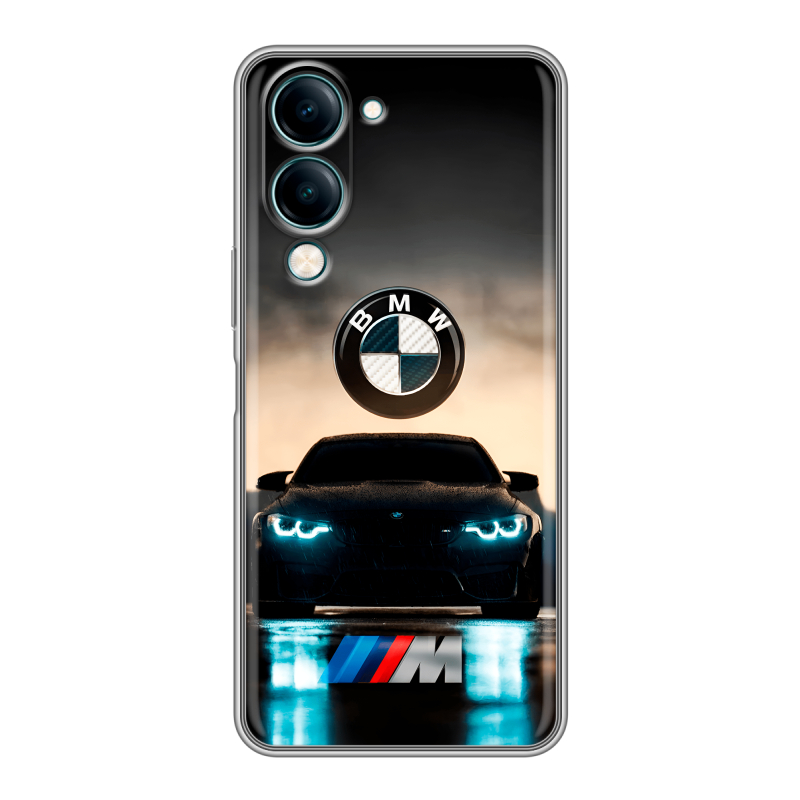 Силиконовый чехол на Vivo Y29s 5g с принтом БМВ BMW Силиконовый чехол на Vivo Y29s 5g с принтом БМВ BMW