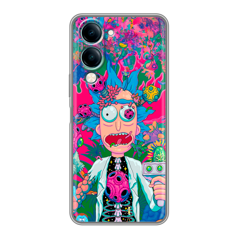 Силиконовый чехол на Vivo Y29s 5g с принтом Рик и Морти Rick Morty Силиконовый чехол на Vivo Y29s 5g с принтом Рик и Морти Rick Morty