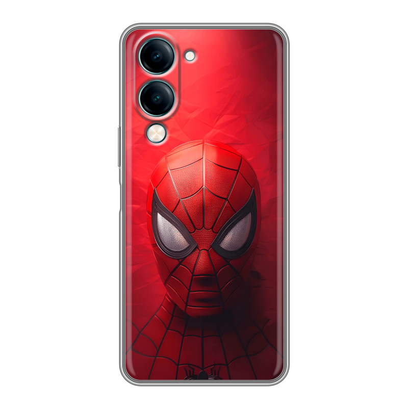 Силиконовый чехол на Vivo Y29s 5g с принтом Spiderman Человек паук Силиконовый чехол на Vivo Y29s 5g с принтом Spiderman Человек паук