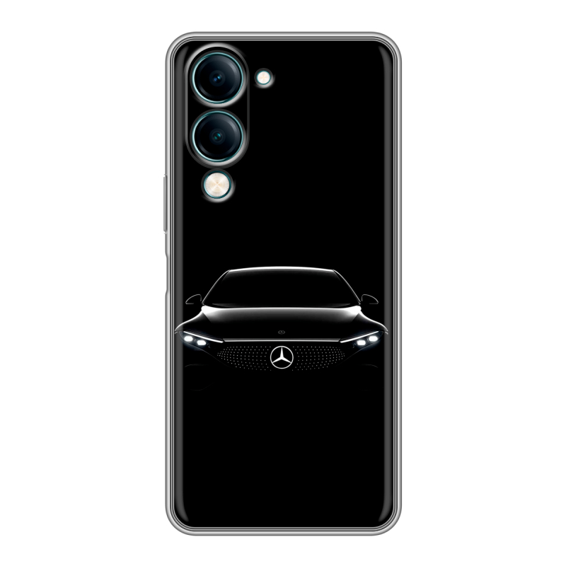 Силиконовый чехол на Vivo Y29s 5g с принтом Mercedes Мерседес Силиконовый чехол на Vivo Y29s 5g с принтом Mercedes Мерседес