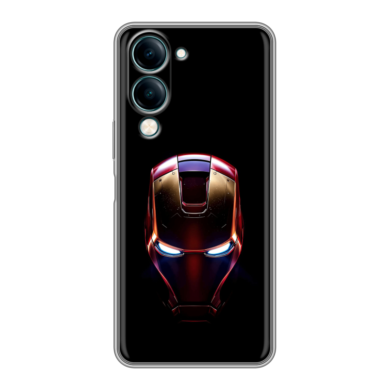 Силиконовый чехол на Vivo Y29s 5g с принтом IronMan Железный человек Силиконовый чехол на Vivo Y29s 5g с принтом IronMan Железный человек