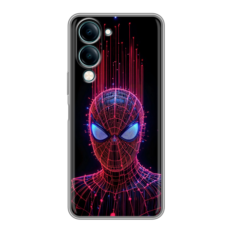 Силиконовый чехол на Vivo Y29s 5g с принтом Spiderman Человек паук Силиконовый чехол на Vivo Y29s 5g с принтом Spiderman Человек паук