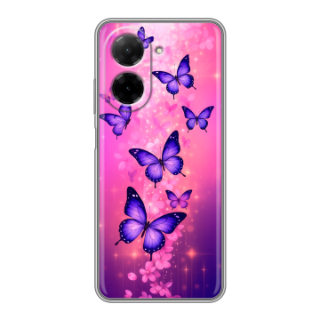 Силиконовый чехол на Xiaomi Redmi A5 с принтом Бабочки Силиконовый чехол на Xiaomi Redmi A5 с принтом Бабочки