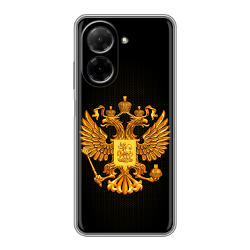 Силиконовый чехол на Xiaomi Redmi A5 с принтом Герб России желтый
