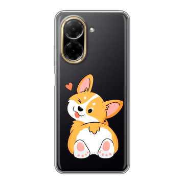 Силиконовый чехол на Xiaomi Redmi A5 с принтом Корги