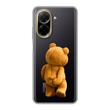 Силиконовый чехол на Xiaomi Redmi A5 с принтом Медведь Силиконовый чехол на Xiaomi Redmi A5 с принтом Медведь