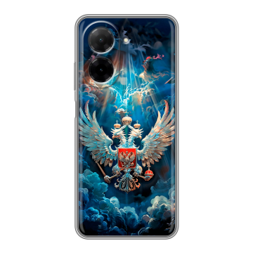 Силиконовый чехол на Xiaomi Redmi A5 с принтом Герб флаг России