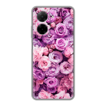 Силиконовый чехол на Xiaomi Redmi A5 с принтом лавандовые розы Силиконовый чехол на Xiaomi Redmi A5 с принтом лавандовые розы