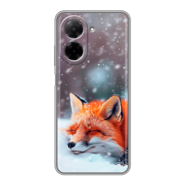 Силиконовый чехол на Xiaomi Redmi A5 с принтом лиса