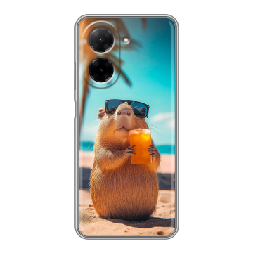 Силиконовый чехол на Xiaomi Redmi A5 с принтом Капибара Силиконовый чехол на Xiaomi Redmi A5 с принтом Капибара