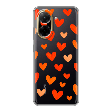 Силиконовый чехол на Xiaomi Redmi A5 с принтом Сердечки Силиконовый чехол на Xiaomi Redmi A5 с принтом Сердечки