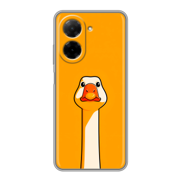 Силиконовый чехол на Xiaomi Redmi A5 с принтом Смешная утка Силиконовый чехол на Xiaomi Redmi A5 с принтом Смешная утка