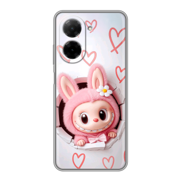Силиконовый чехол на Xiaomi Redmi A5 с принтом Labubu Лабубу Силиконовый чехол на Xiaomi Redmi A5 с принтом Labubu Лабубу