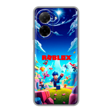 Силиконовый чехол на Xiaomi Redmi A5 с принтом Roblox Роблокс