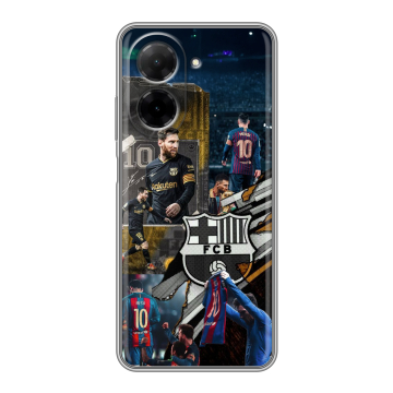 Силиконовый чехол на Xiaomi Redmi A5 с принтом Messi Barcelona