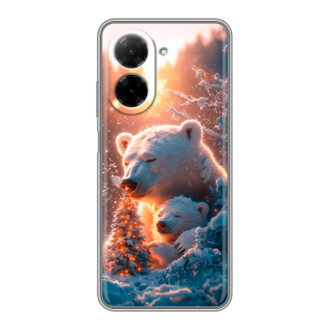 Силиконовый чехол на Xiaomi Redmi A5 с принтом Новый год