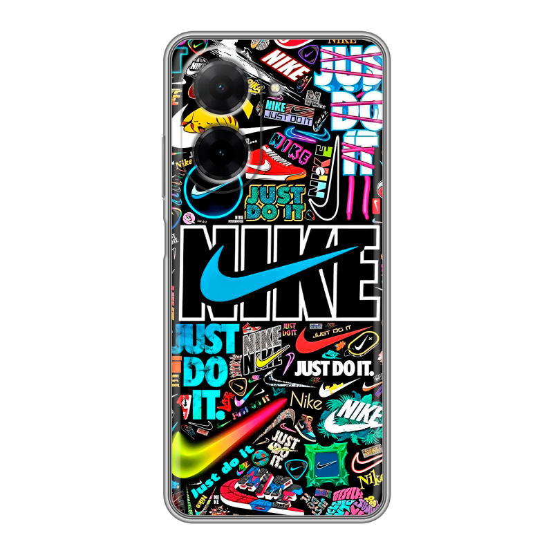 Силиконовый чехол на Xiaomi Redmi A5 с принтом найк nike черный Силиконовый чехол на Xiaomi Redmi A5 с принтом найк nike черный