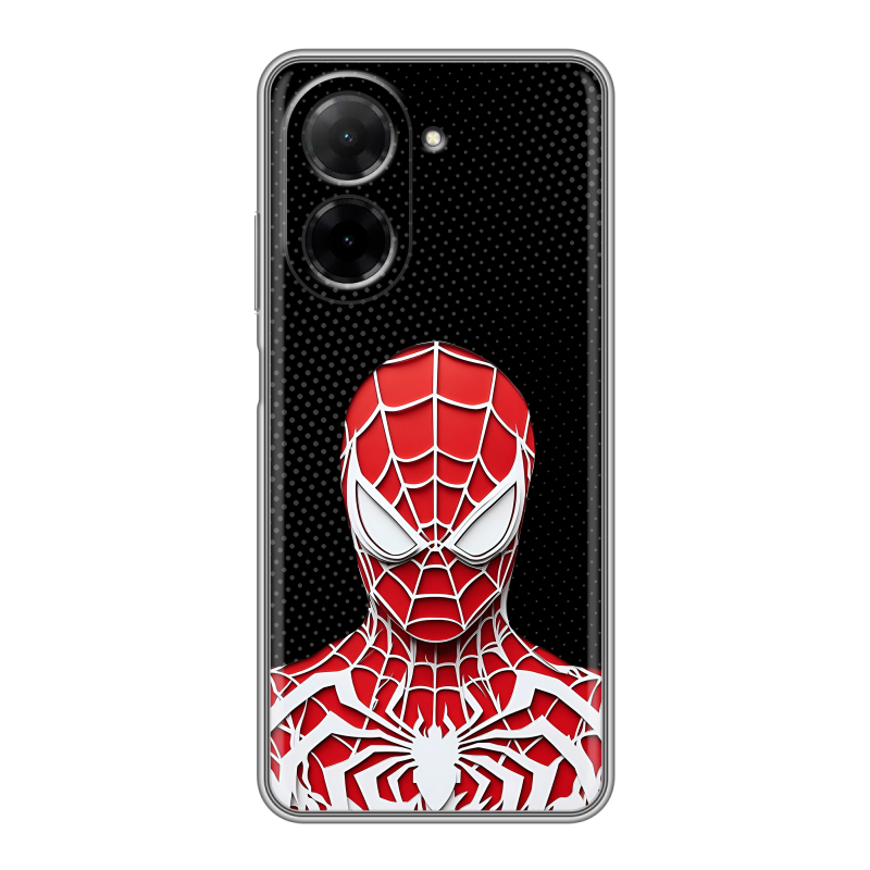 Силиконовый чехол на Xiaomi Redmi A5 с принтом человек паук spiderman Силиконовый чехол на Xiaomi Redmi A5 с принтом человек паук spiderman