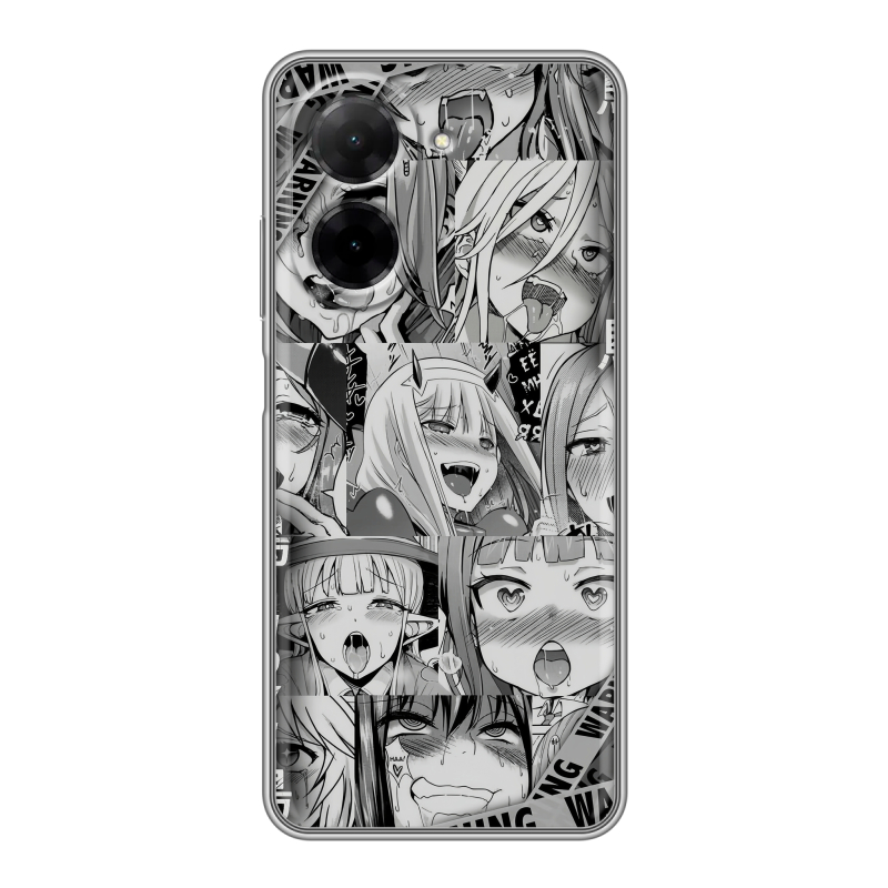 Силиконовый чехол на Xiaomi Redmi A5 с принтом Ahegao Ахегао Аниме Силиконовый чехол на Xiaomi Redmi A5 с принтом Ahegao Ахегао Аниме