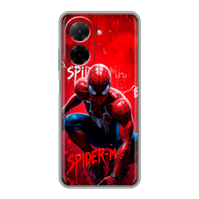 Силиконовый чехол на Xiaomi Redmi A5 с принтом Spiderman Человек паук Силиконовый чехол на Xiaomi Redmi A5 с принтом Spiderman Человек паук