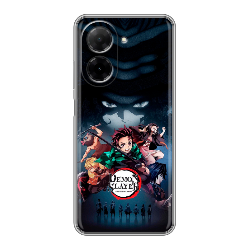 Силиконовый чехол на Xiaomi Redmi A5 с принтом Demon Slayer Клинок рассекающий демонов Силиконовый чехол на Xiaomi Redmi A5 с принтом Demon Slayer Клинок рассекающий демонов