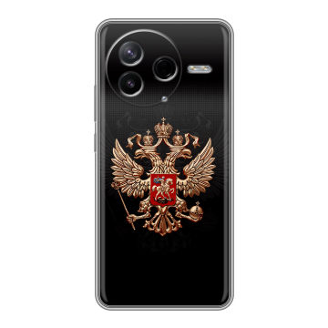 Силиконовый чехол на Poco F7 Pro с принтом Герб России Силиконовый чехол на Poco F7 Pro с принтом Герб России