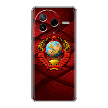 Силиконовый чехол на Poco F7 Pro с принтом Герб СССР Силиконовый чехол на Poco F7 Pro с принтом Герб СССР