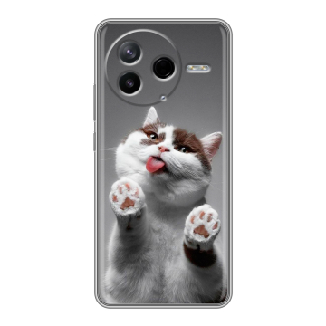 Силиконовый чехол на Poco F7 Pro с принтом Коты Силиконовый чехол на Poco F7 Pro с принтом Коты