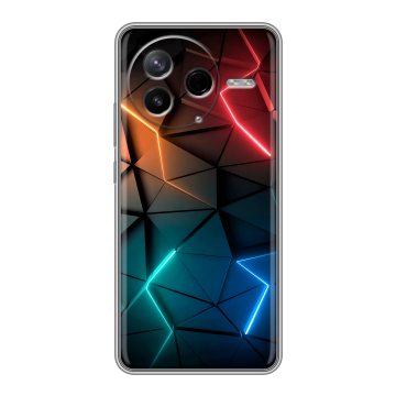 Силиконовый чехол на Poco F7 Pro с принтом Абстракция неон Силиконовый чехол на Poco F7 Pro с принтом Абстракция неон