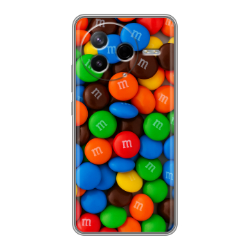 Силиконовый чехол на Poco F7 Pro с принтом Конфеты Силиконовый чехол на Poco F7 Pro с принтом Конфеты