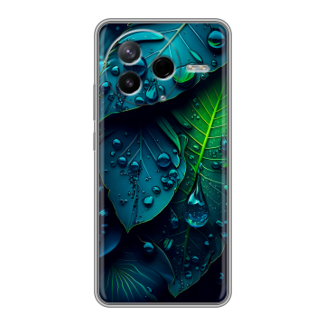 Силиконовый чехол на Poco F7 Pro с принтом Листья Силиконовый чехол на Poco F7 Pro с принтом Листья